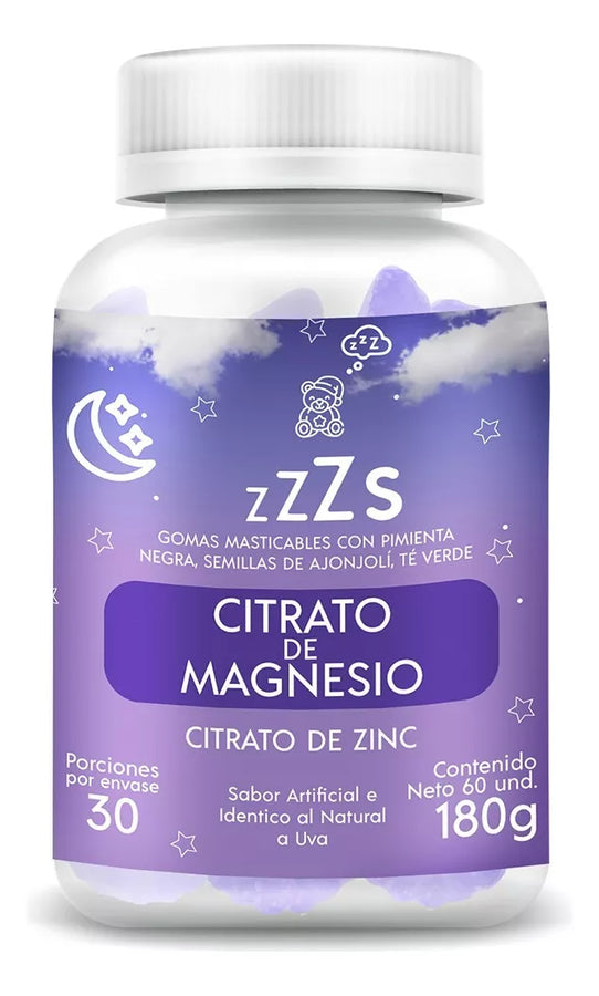 MagniVita con 60 Gomitas de Citrato de Magnesio – Sueño profundo, energía renovada + Regalo