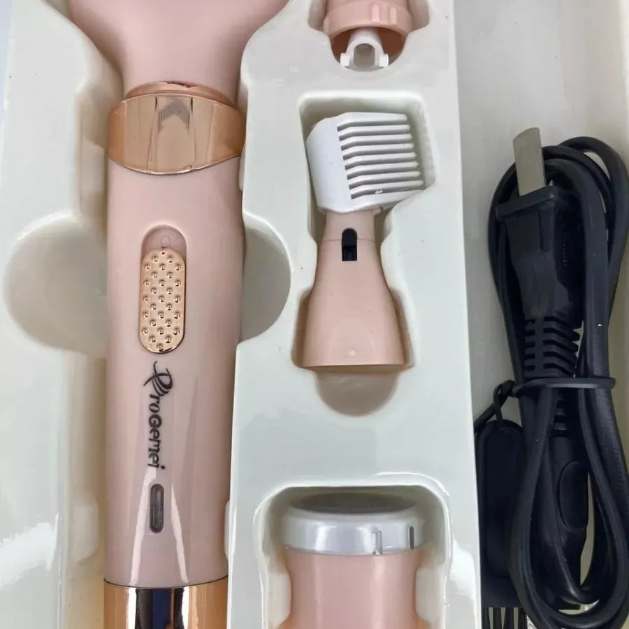 DEPILADORA FACIAL Y CORPORAL 4 EN 1 TACTO BLANDO RECARGABLE
