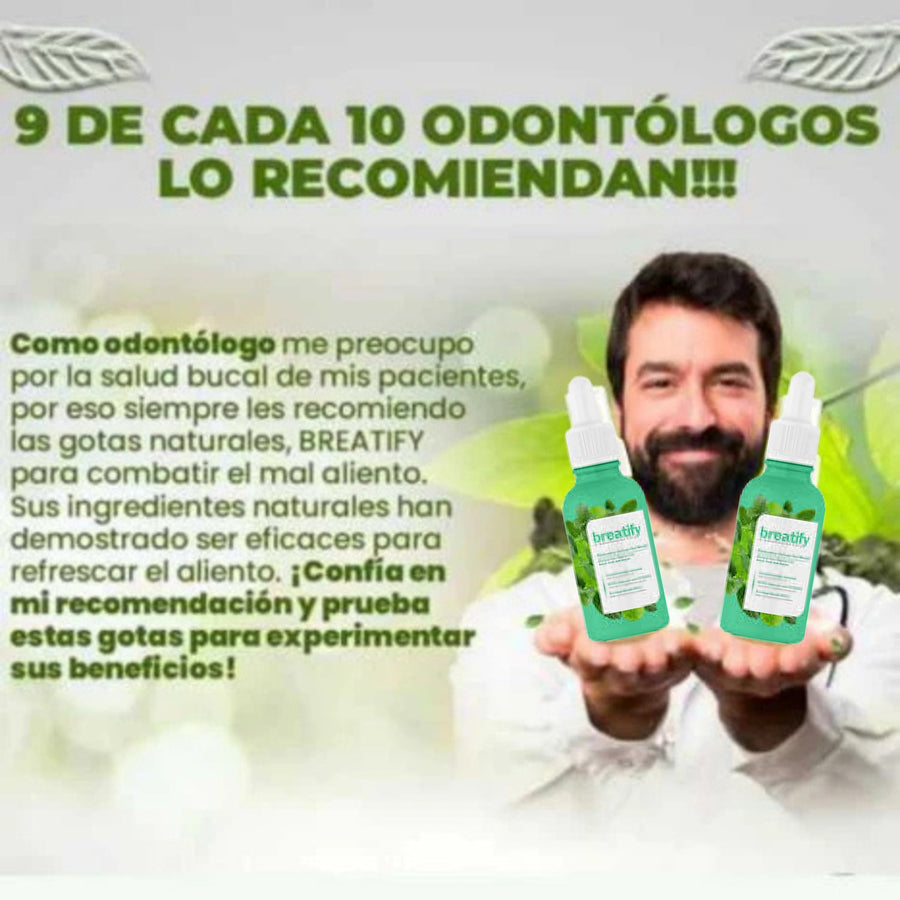 Breatify Pro: Elimina El Mal Aliento Frescura Instantánea 2x1+REGALO