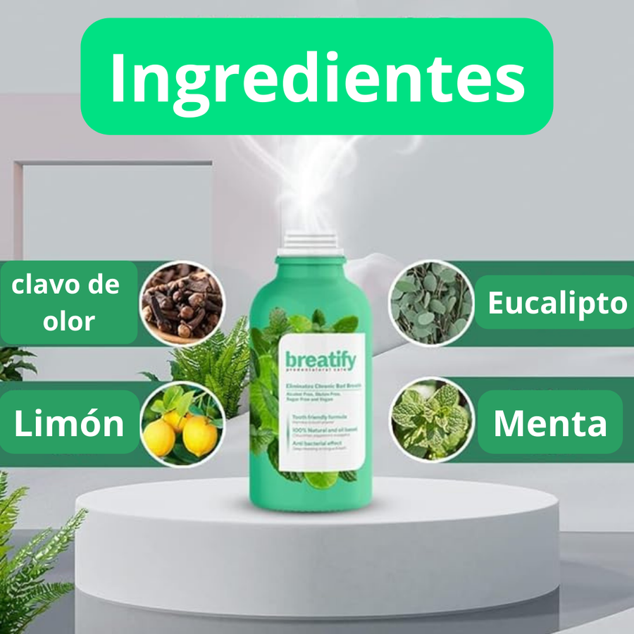 Breatify Pro: Elimina El Mal Aliento Frescura Instantánea 2x1+REGALO